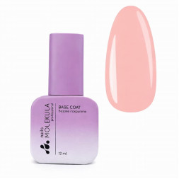 База кольорова каучукова Nails Molekula Base Rubber Color Coat Macaron Peach. персиковий. 12 мл