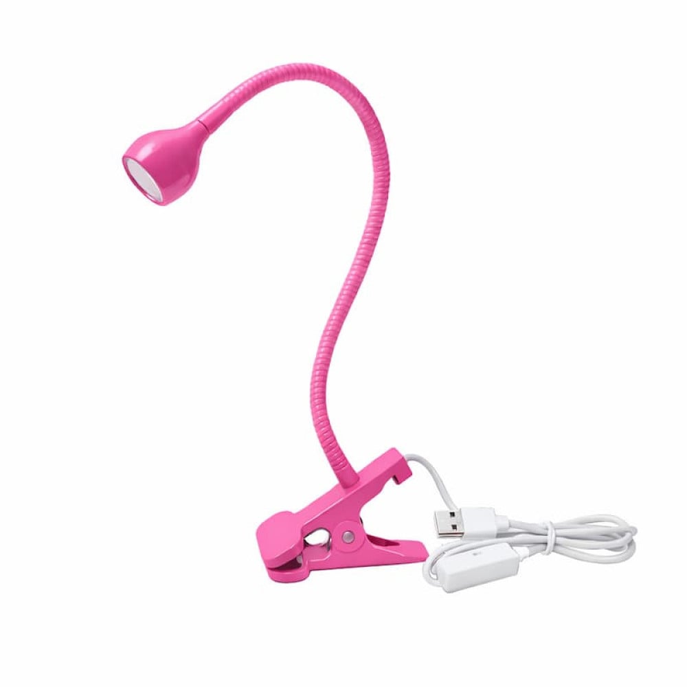 УФ LED лампа світлодіодна Fashion UV LED Nail Curing Lamp 3 Вт від USB з прищіпкою колір рожевий