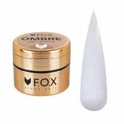 Гель-фарба F.O.X Ombre Gel Paint 001 без липкого шару білий 5 мл