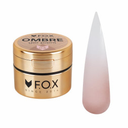 Гель-фарба F.O.X Ombre Gel Paint 004 без липкого шару рожевий беж 5 мл