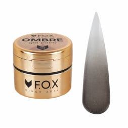 Гель-фарба F.O.X Ombre Gel Paint 010 без липкого шару чорний 5 мл