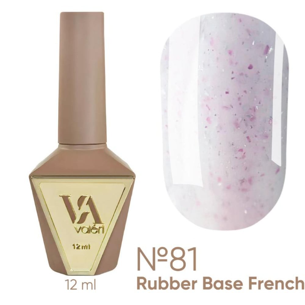 База камуфлююча для гель-лаку Valeri Rubber French Shine Base 081 12 мл