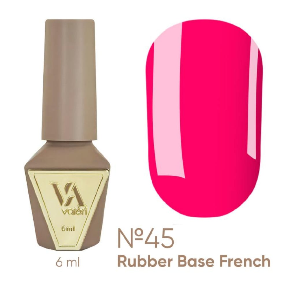 База камуфлююча для гель-лаку Valeri Rubber French Neon Base 045 6 мл