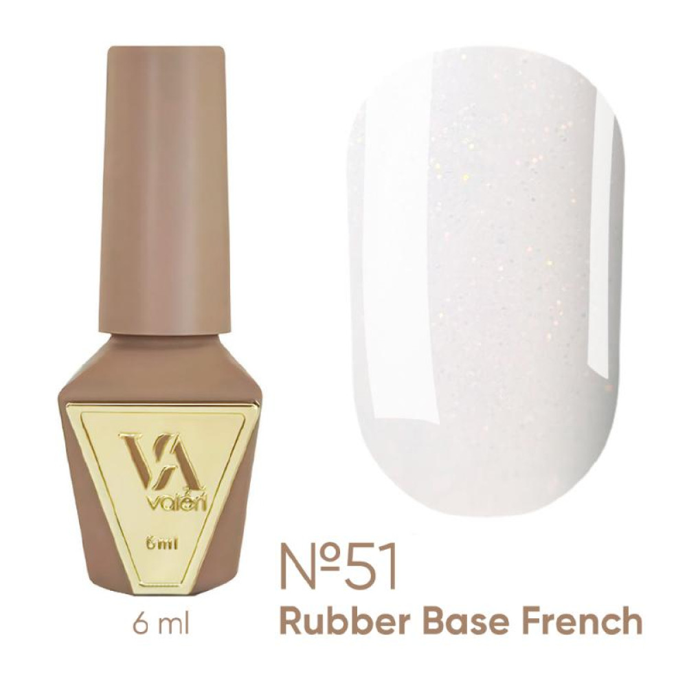 База камуфлююча для гель-лаку Valeri Rubber French Opal Base 051 6 мл