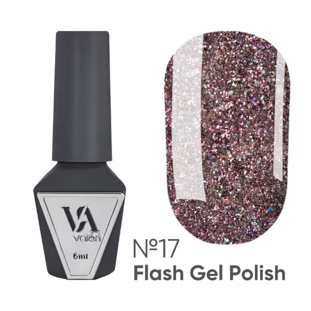Гель-лак Valeri Flash 017 світловідбиваючий 6 мл