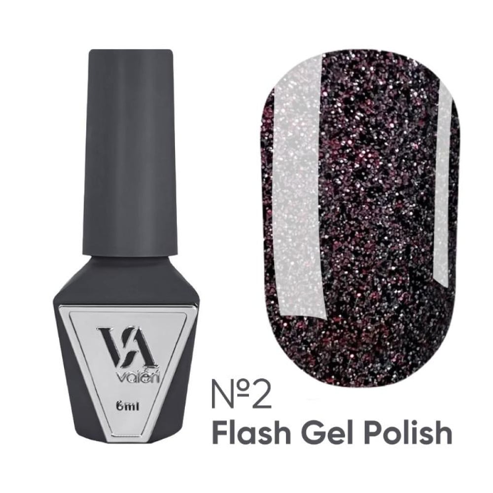 Гель-лак Valeri Flash 002 світловідбиваючий 6 мл