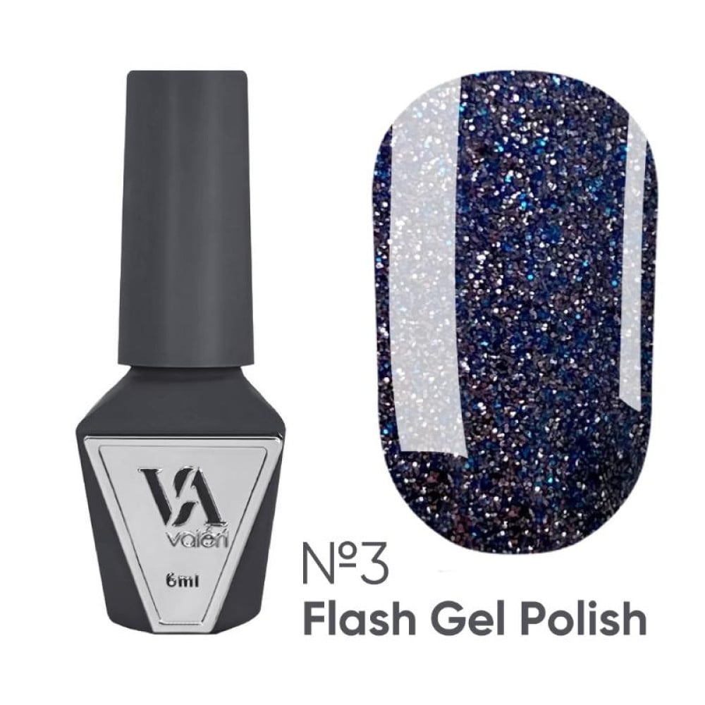 Гель-лак Valeri Flash 003 світловідбиваючий 6 мл