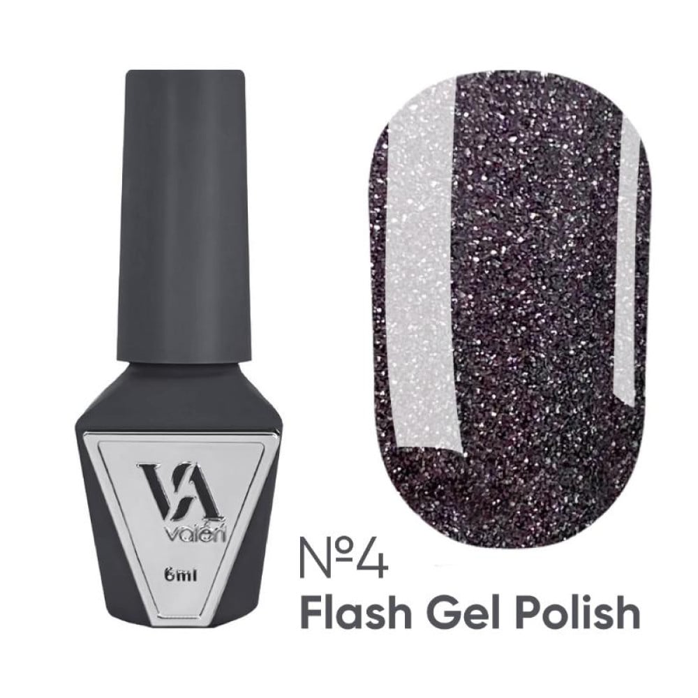 Гель-лак Valeri Flash 004 світловідбиваючий 6 мл