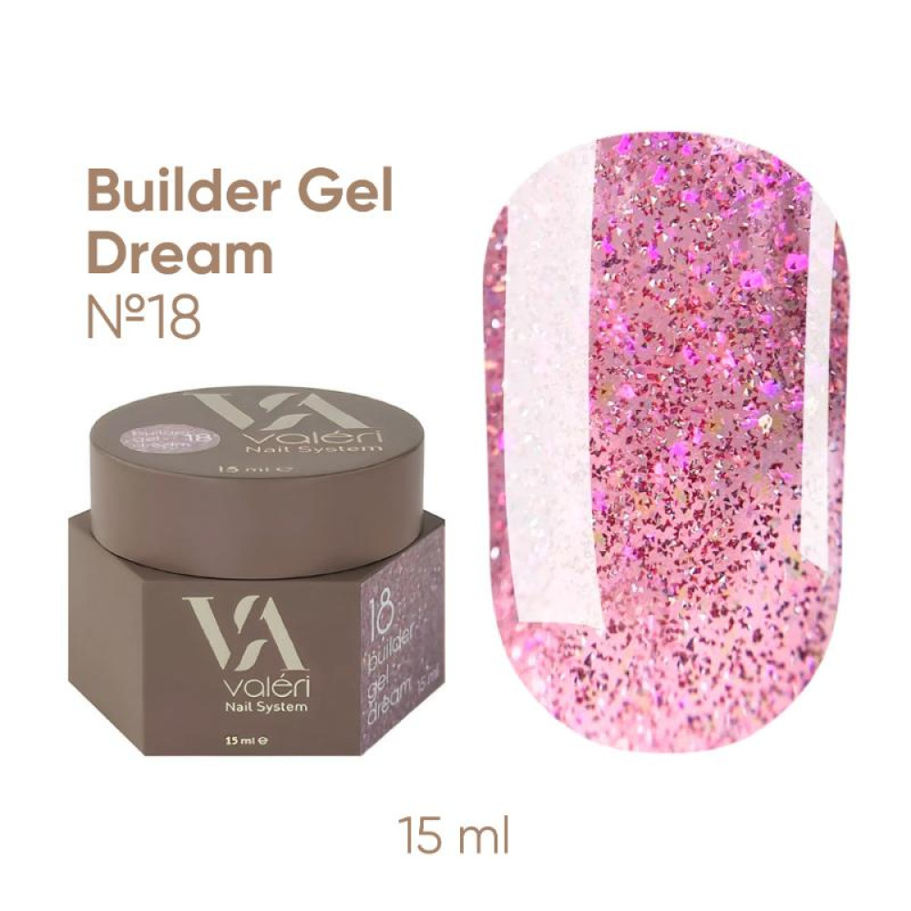 Гель для нарощування Valeri Builder Gel Dream 018 15 мл