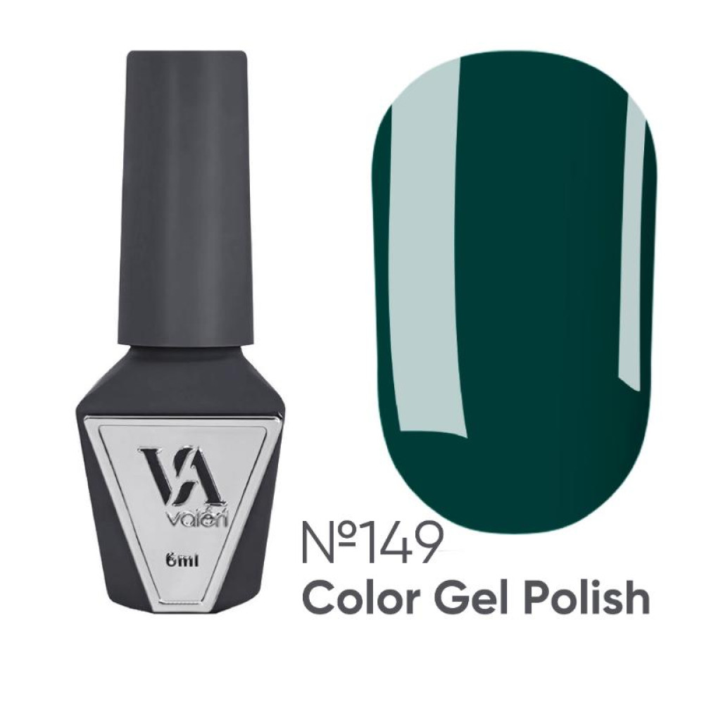 Гель-лак Valeri Color 149 глибокий зелений 6 мл
