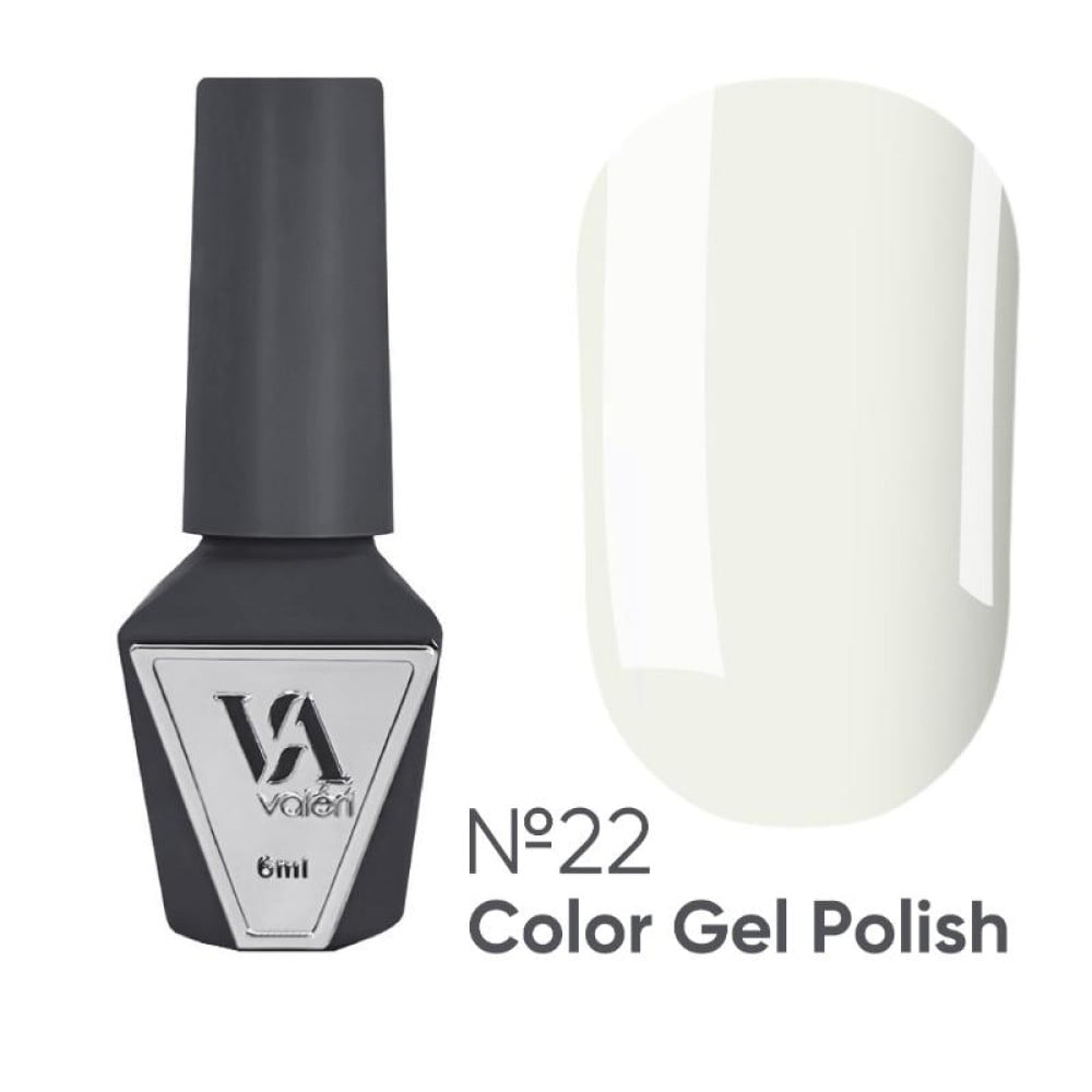 Гель-лак Valeri Color 022 молочний 6 мл