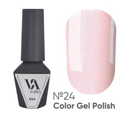 Гель-лак Valeri Color 024 светлый розовый с шиммерами 6 мл