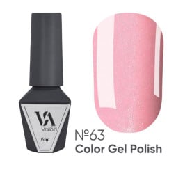 Гель-лак Valeri Color 063 розовый блеск 6 мл