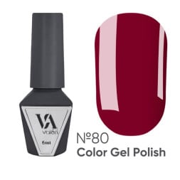 Гель-лак Valeri Color 080 классический бордовый 6 мл