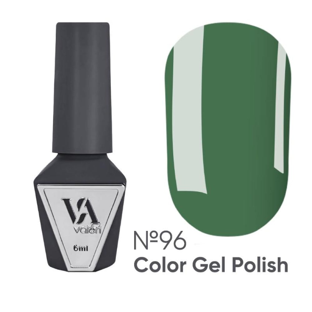 Гель-лак Valeri Color 096 зелений хакі 6 мл