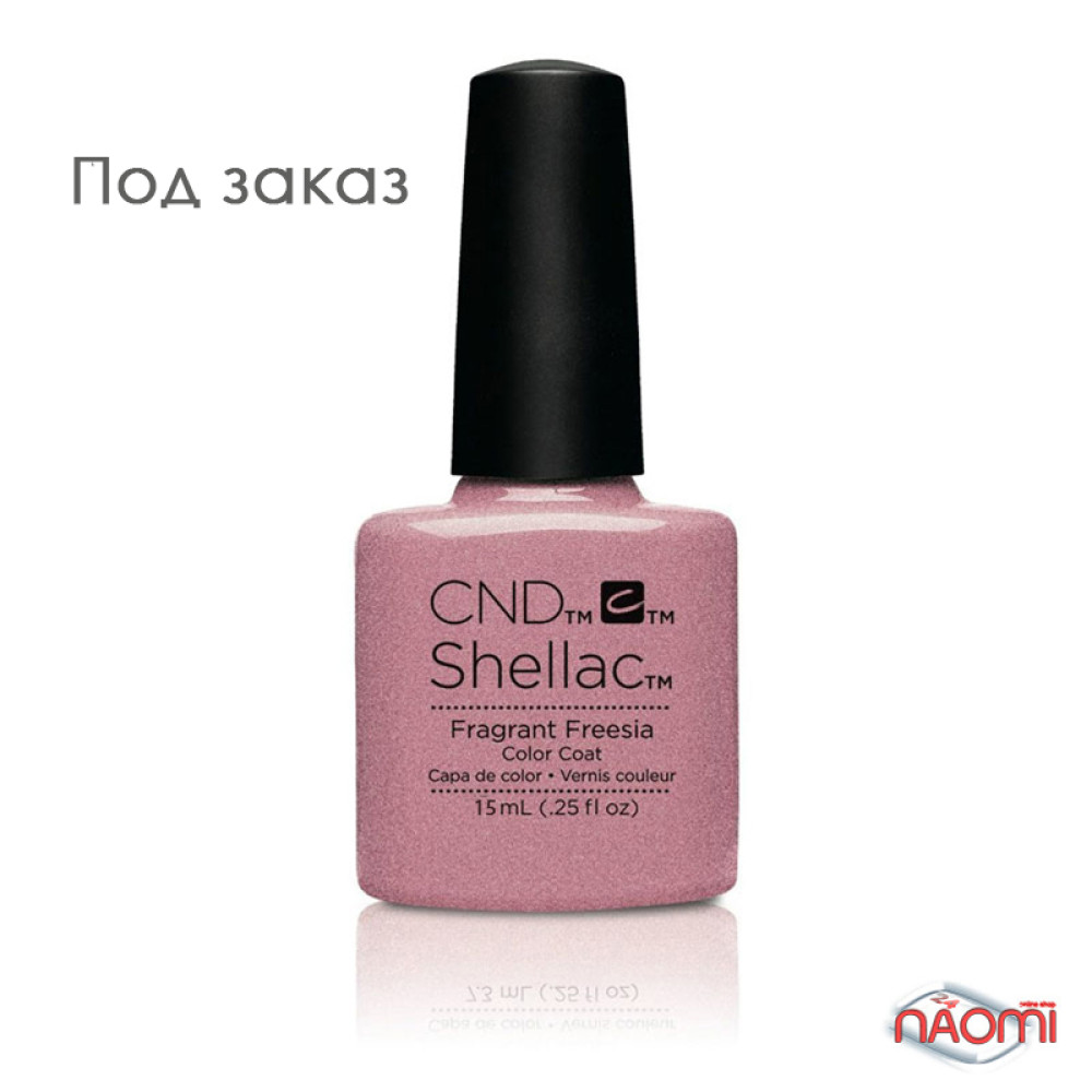 CND Shellac Fragrant Freesia ніжно-рожевий з шимерами. 15 мл
