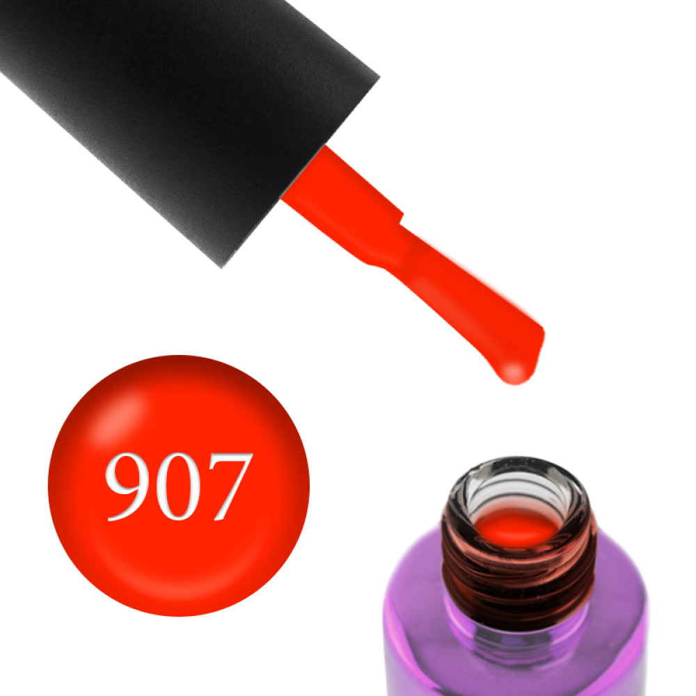 Гель-лак F.O.X Masha Create Pigment 907 оранжево-красный, 6 мл