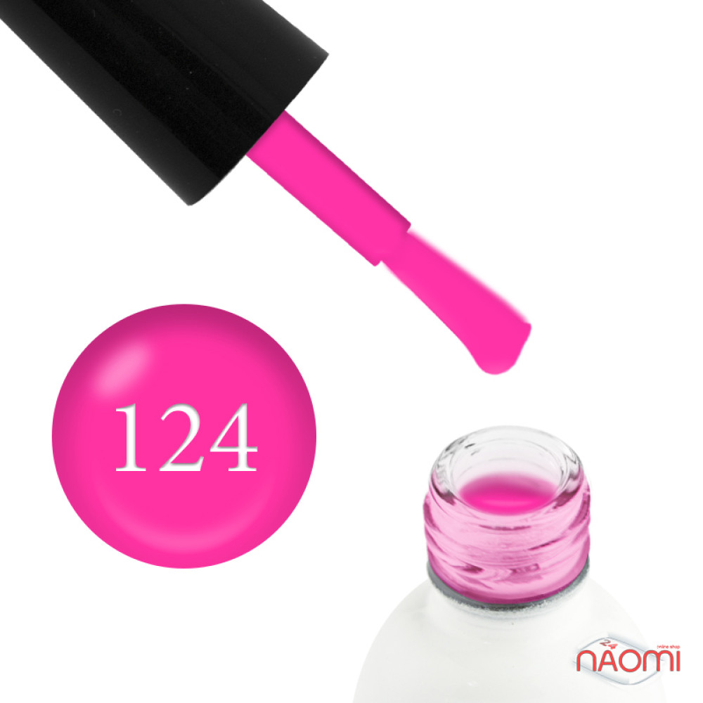 Гель-лак Koto Neon Party 124 розовая фуксия. 5 мл