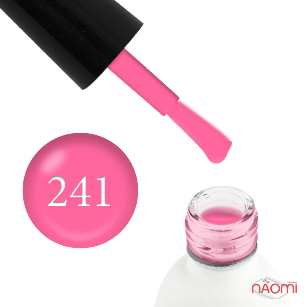 Гель-лак Koto 241 яскравий рожевий неоновий з флуоресцентним ефектом. 5 мл