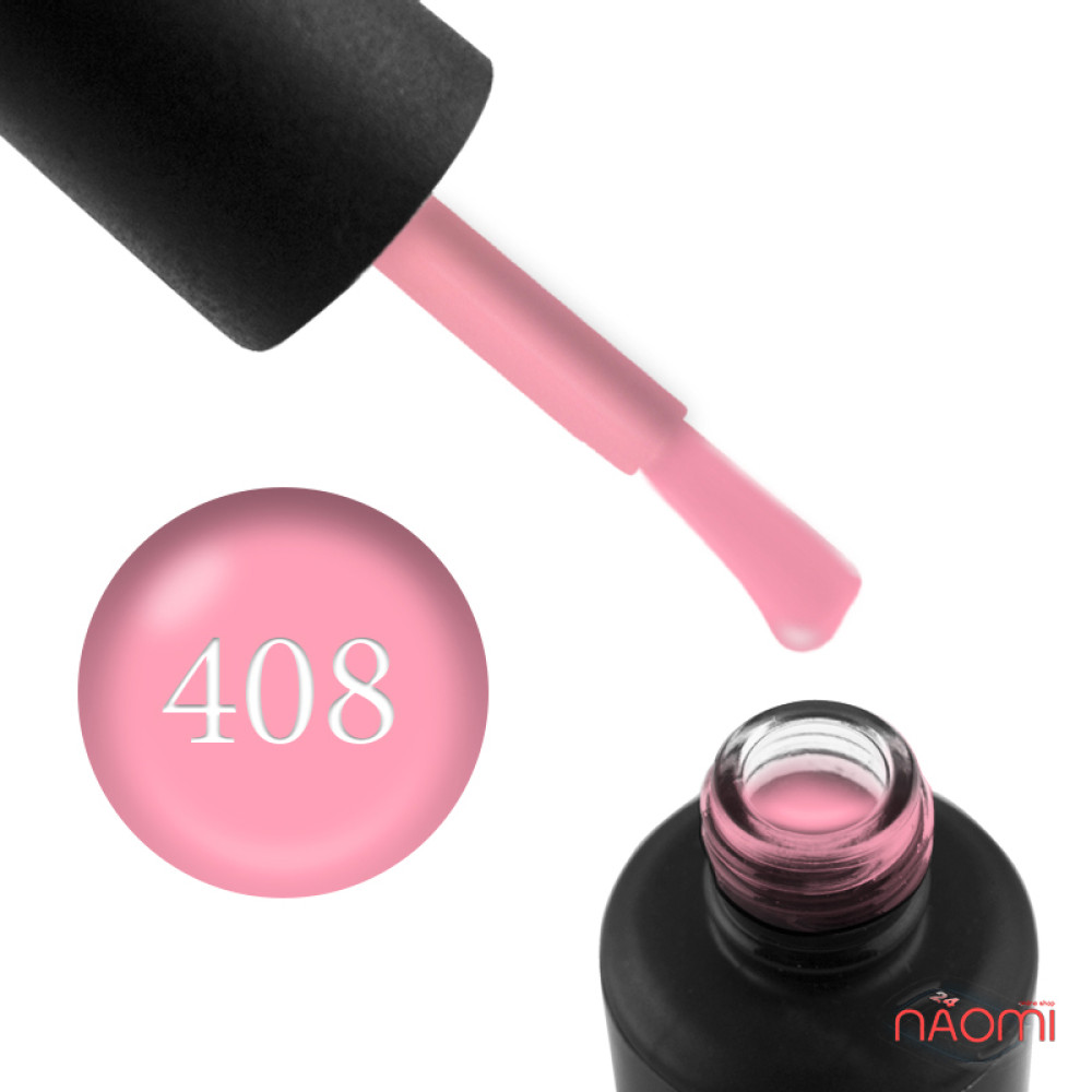 Гель-лак My Nail 408 йогуртовий рожевий з флуоресцентним ефектом, 9 мл