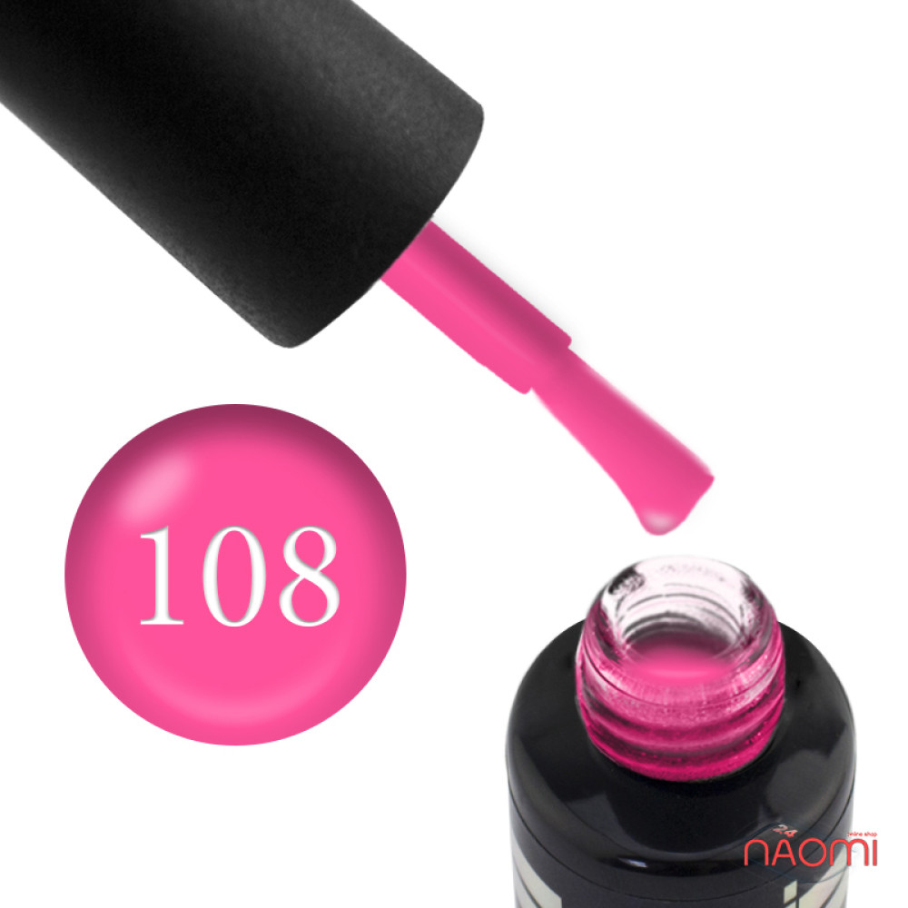 Гель-лак Oxxi Professional 108 яскравий рожевий. 10 мл