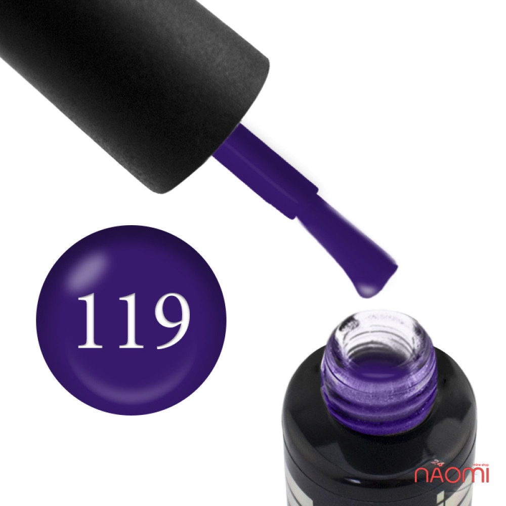 Гель-лак Oxxi Professional 119 темный фиолетовый, 10 мл