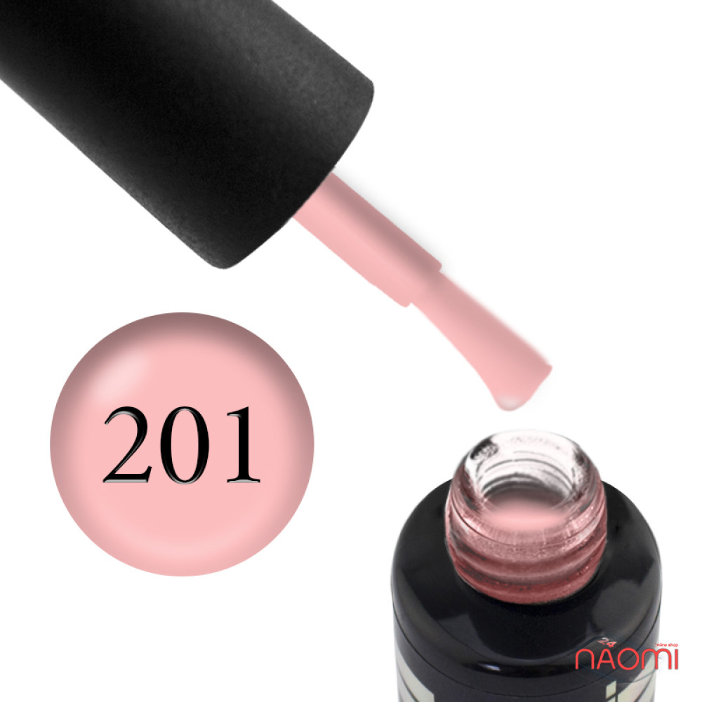 Гель-лак Oxxi Professional 201 світлий персиково-рожевий. 10 мл
