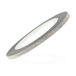 Лента-скотч бархатная для ногтей, цвет серебро, 3 мм