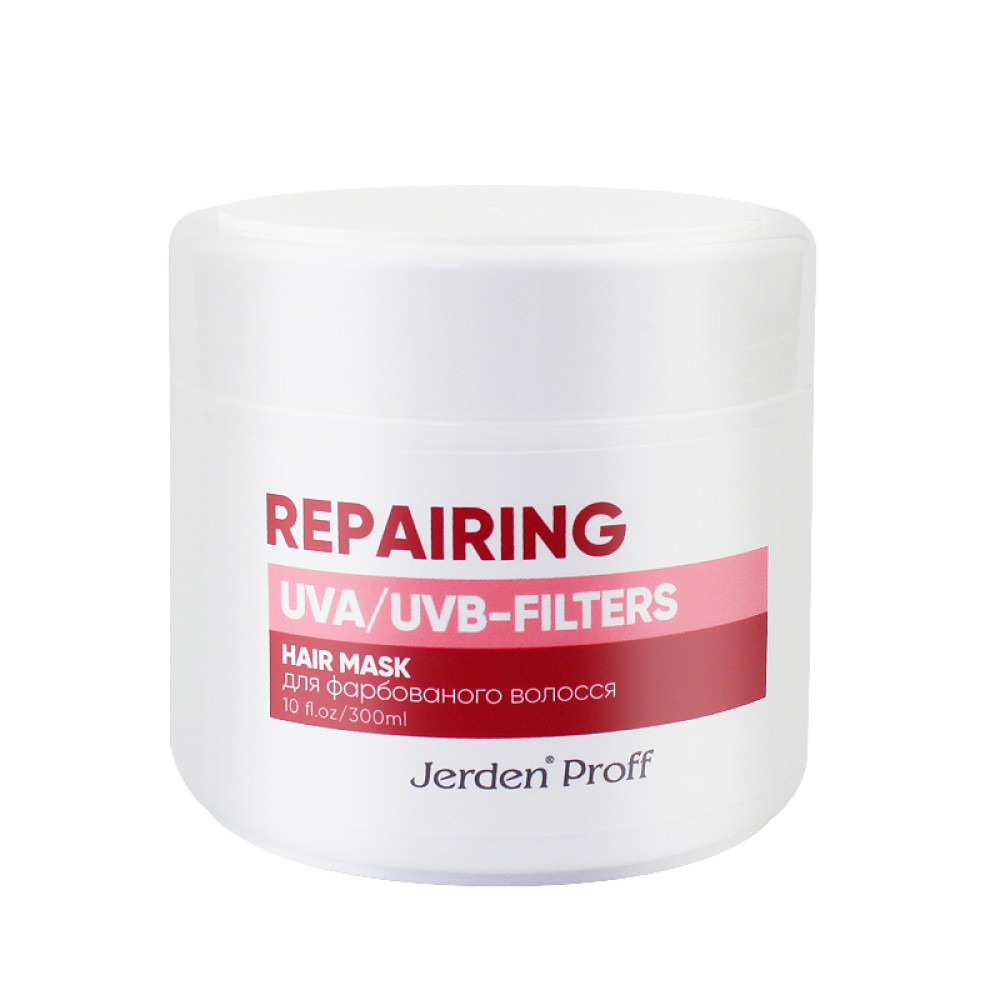 Маска для волос Jerden Proff. с токоферолом и UVA UVB фильтрами для окрашенных волос. 300 мл