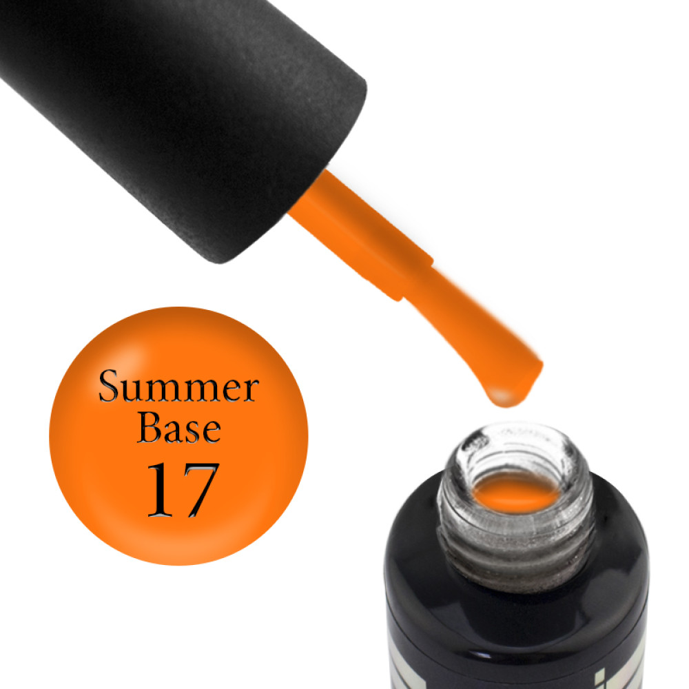 База цветная Oxxi Professional Summer Base 017, яркий оранжевый, 10 мл