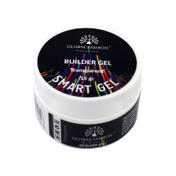 Гель Global Fashion Smart gel для наращивания и моделирования ногтей. прозрачный. 15 г