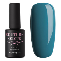 Гель-лак Couture Colour 184 насыщенный бирюзово-синий. 9 мл