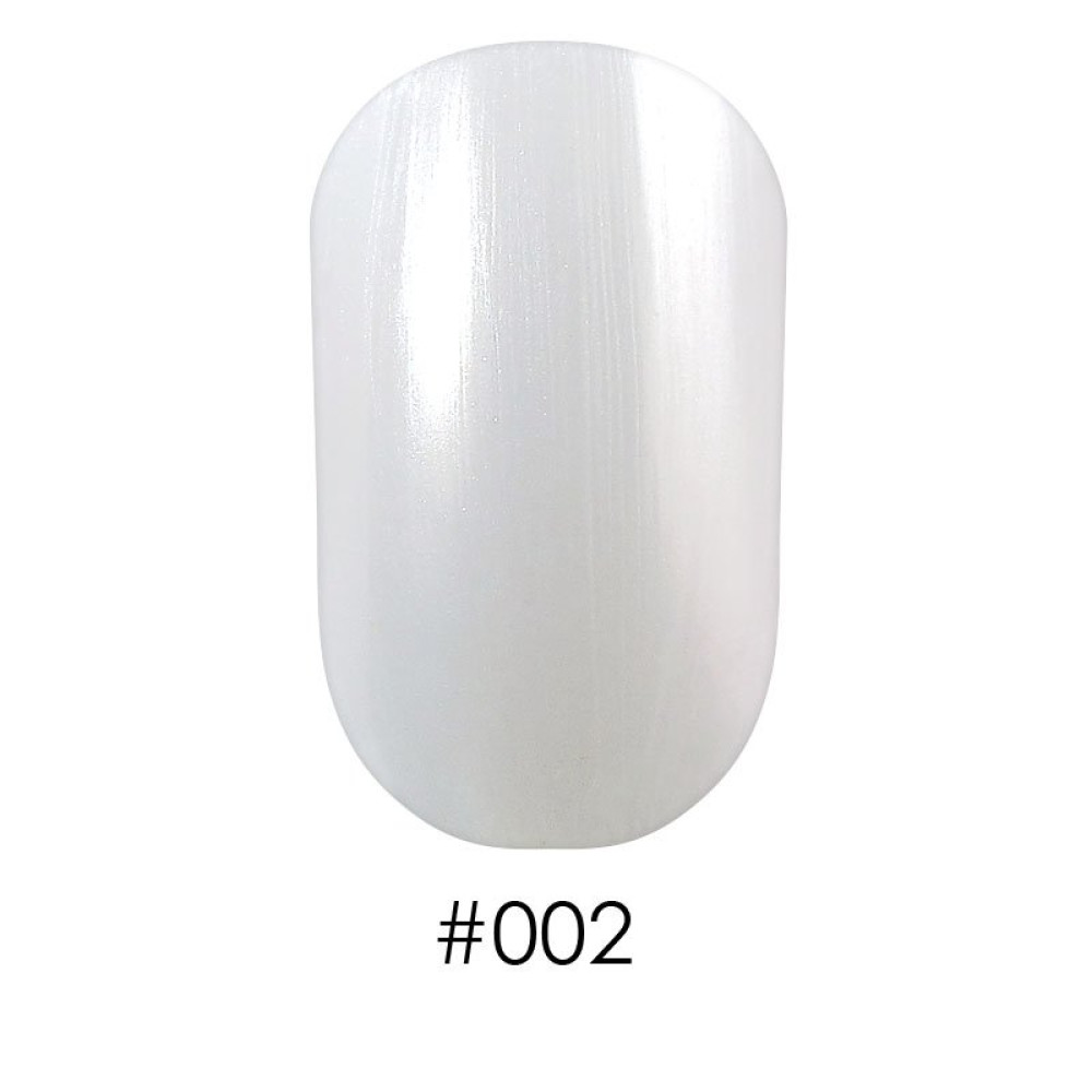 Лак Naomi 002 перламутрово-жемчужный белый, 12 мл