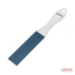 Пилка для педикюру Naomi 80/120. колір біло-блакитний