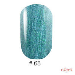 Лак Naomi VINYTONE 68 синий переходящий в зеленый с шиммерами, 12 мл