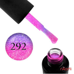 Гель-лак Naomi Chameleon 292 Den on a Rose рожевий з бузковими шимерами і перламутром, 6