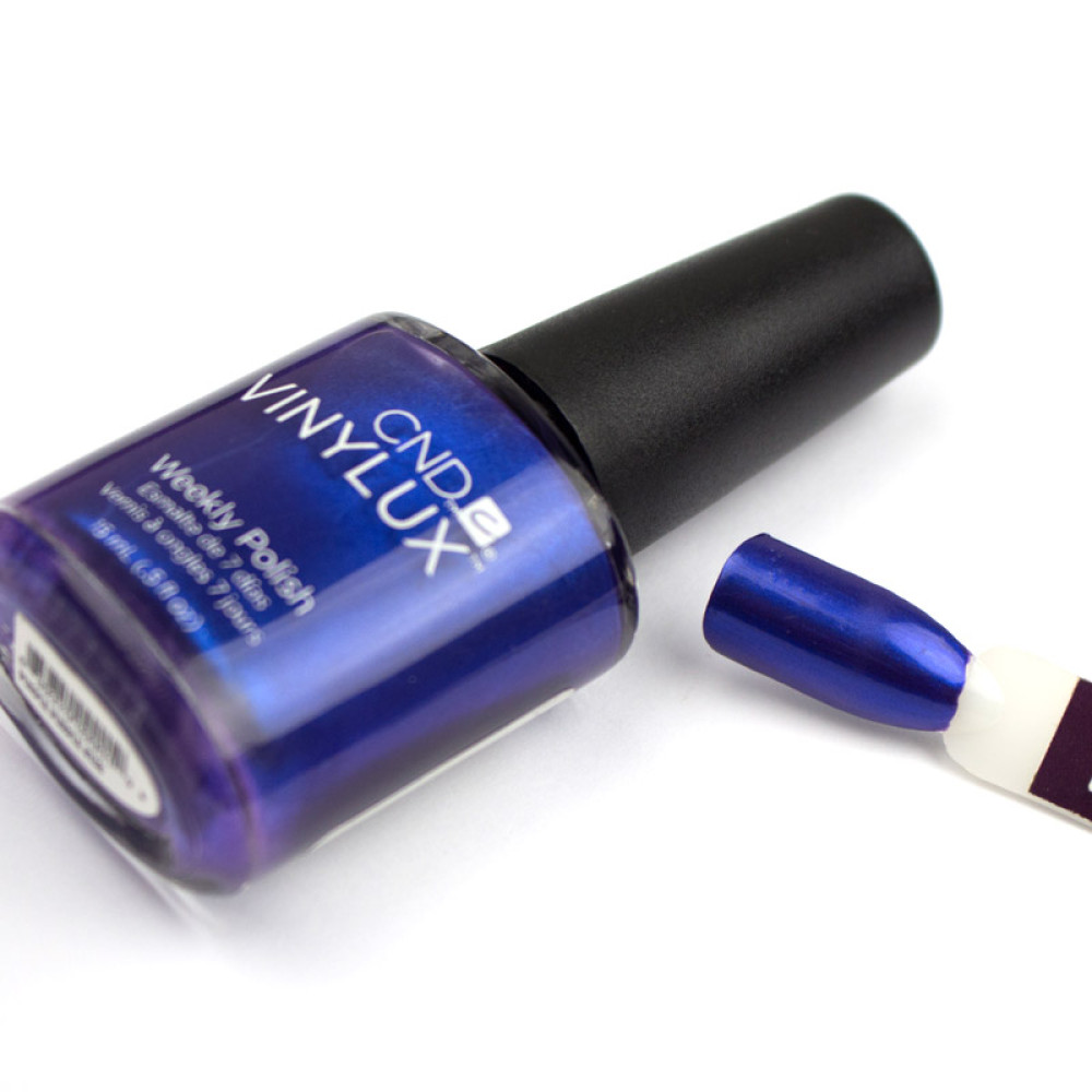 Лак CND Vinylux Weekly Polish 138 Purple Purple блестящий фиолетово-синий. 15 мл