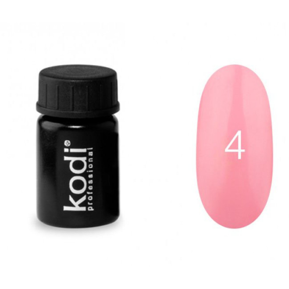 Гель-фарба Kodi Professional 04, колір ніжно-рожевий пастельний, 4 мл