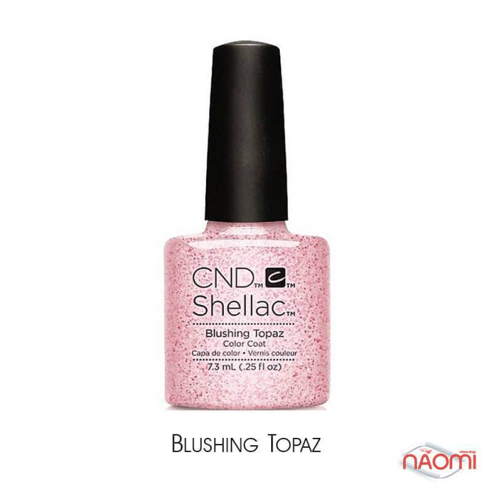CND Shellac Blushing Topaz розовый с блестками, 7,3 мл
