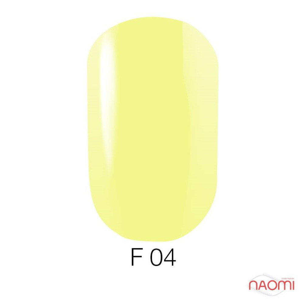 Гель-лак Go Fluo 004 желтый с флуоресцентным эффектом, 5,8 мл