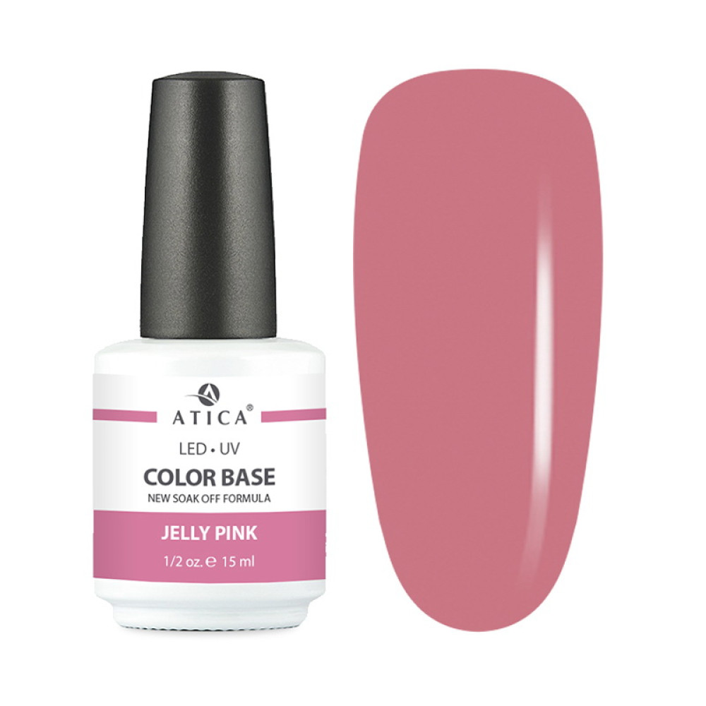 База кольорова Atica Color Base Jelly Pink рожеве желе 15 мл