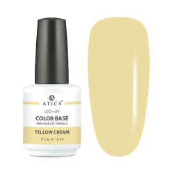 База цветная Atica Color Base Yellow Cream кремовый желтый 15 мл