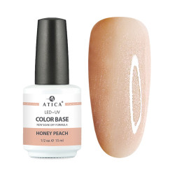 База кольорова Atica Color Base Honey Peach медовий персик з шимером 15 мл