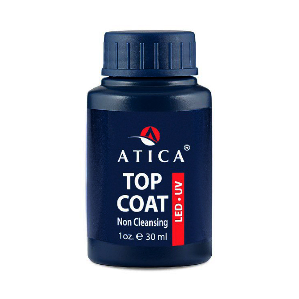 Топ для гель-лаку без липкого шару Atica Top Coat Non Cleansing 30 мл