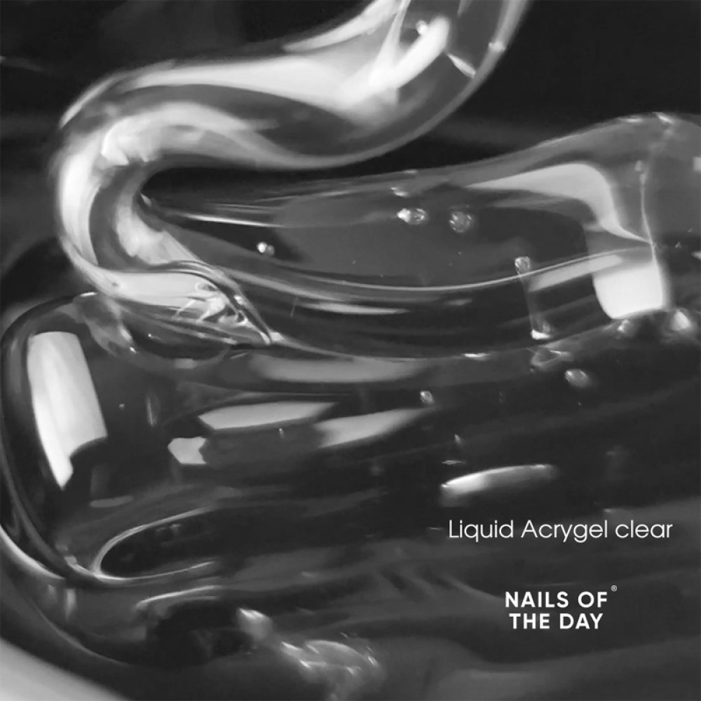 Жидкий гель Nails Of The Day Liquid Acrygel Clear для укрепления и моделирования прозрачный 15 мл