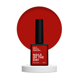 Гель-лак Nails Of The Day Lets Special Red Collection Penelopa глибокий червоний сангрія 10 мл