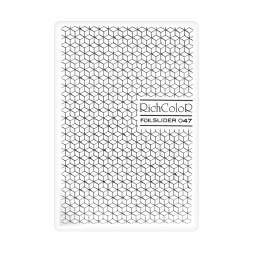 Слайдер-дизайн RichColoR Foil 047 Куб срібло
