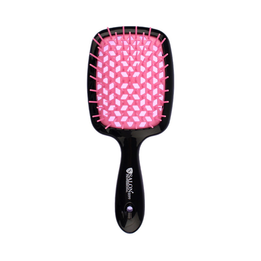 Расческа для волос Salon Professional SP0099 20.5х8.5 см глянцевая цвет черно-розовый