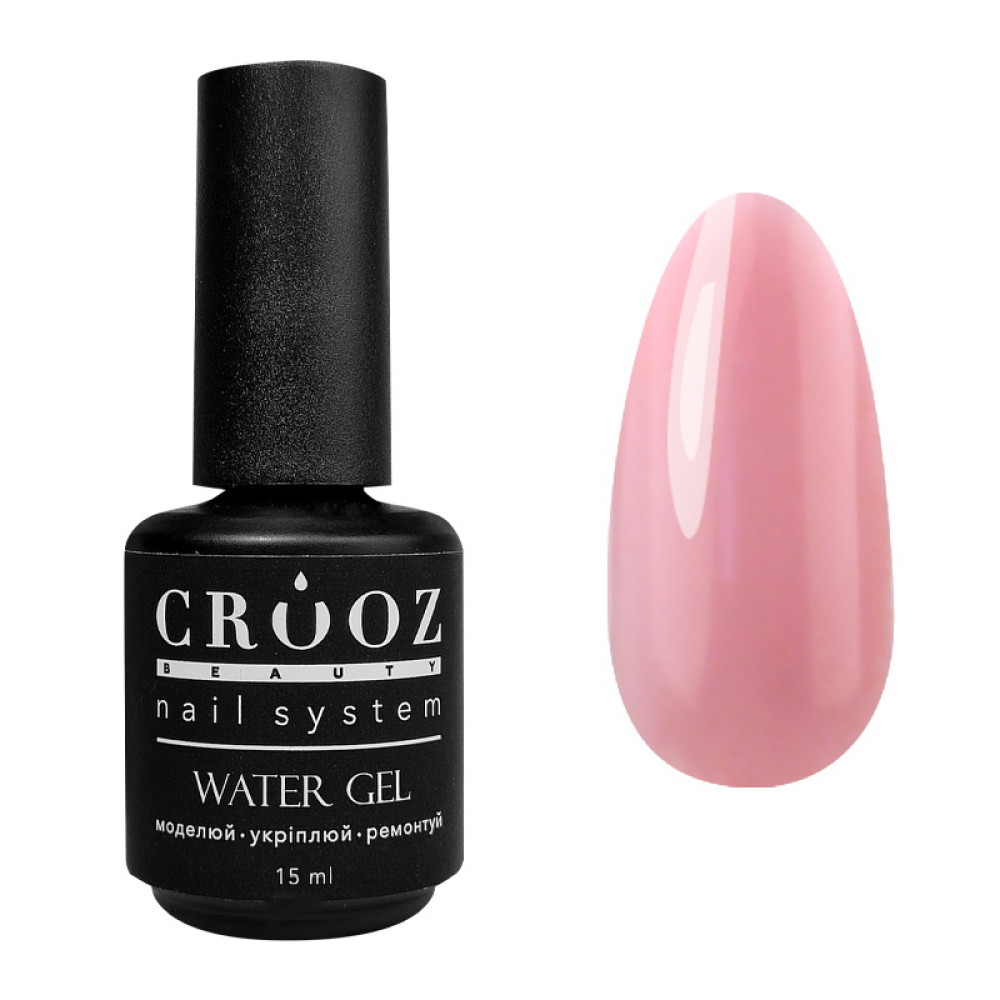 Рідкий гель Crooz Water Gel 03 для зміцнення та моделювання рожевий 15 мл
