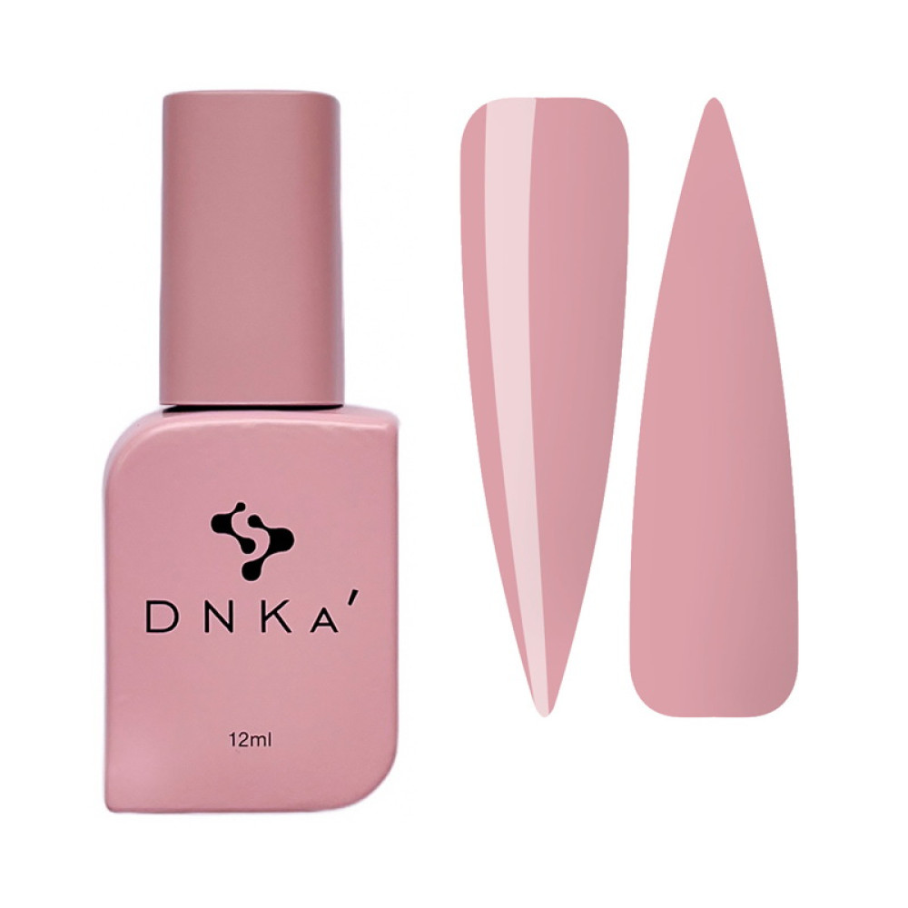 Топ камуфлюючий для гель-лаку без липкого шару DNKa Cover Top 0013 Bologna натуральний легкий світло-рожевий 12 мл